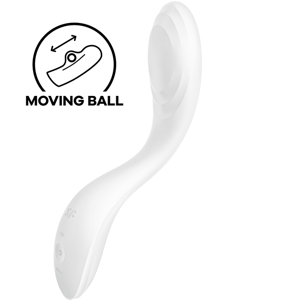 SATISFYER - VIBRATORE RRROLLING PLEASURE GSPOT BIANCO – Vibratori a punto G