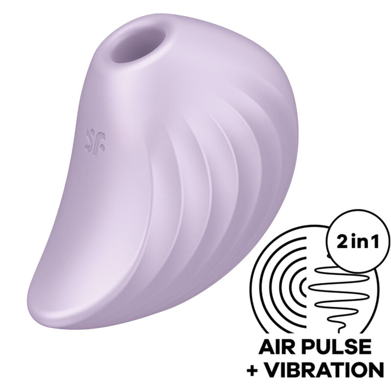 SATISFYER - PEARL DIVER STIMULATOR UND VIBRATOR GRÜN – Stimolatore dell'aria nessuna vibrazione