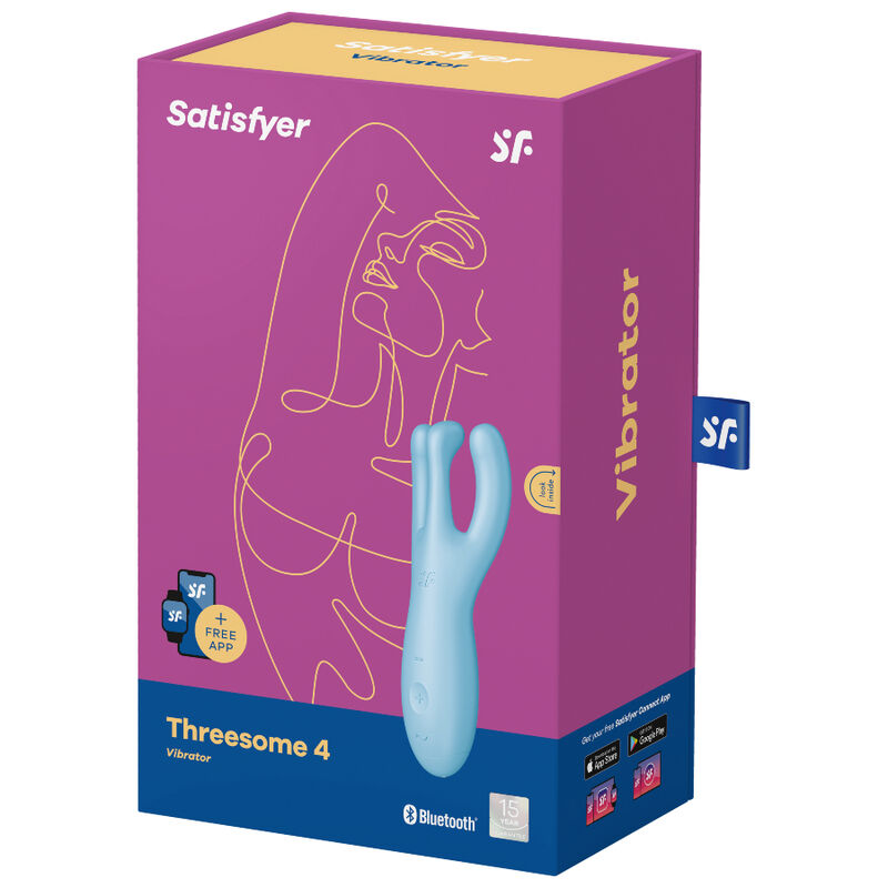 SATISFYER - APP THREESOME 4 VIBRATORE VIOLA – Vibratori con APP – foto 4