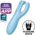 SATISFYER - APP THREESOME 4 VIBRATORE VIOLA – Vibratori con APP