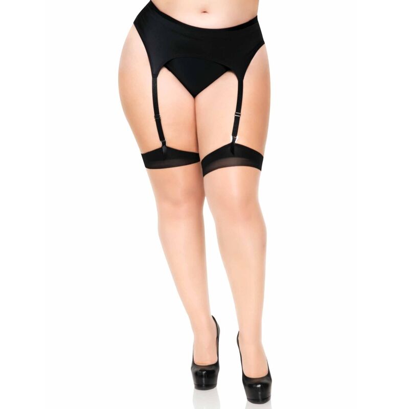 LEG AVENUE - COSTUME IN LYCRA 2 TONI CON CUCITURA POSTERIORE E TACCO CUBANO – Calzini