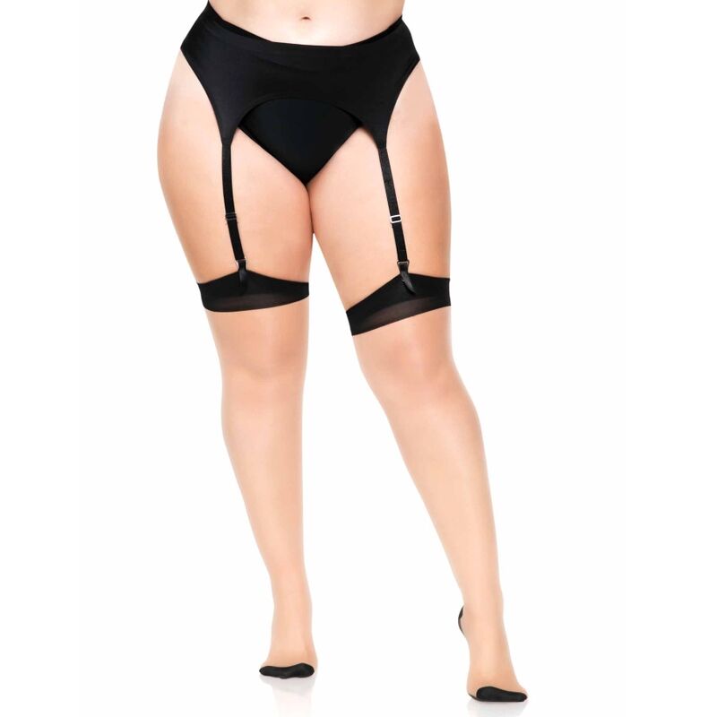 LEG AVENUE - COSTUME IN LYCRA 2 TONI CON CUCITURA POSTERIORE E TACCO CUBANO – Calzini – foto 3