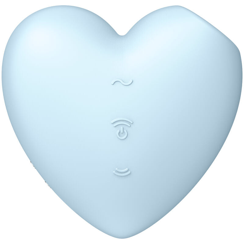 SATISFYER - CUTIE HEART STIMOLATORE E VIBRATORE A IMPULSI D'ARIA BLU – Stimolatore dell'aria nessuna vibrazione – foto 2