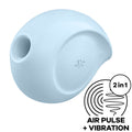 SATISFYER - STIMOLATORE E VIBRATORE A IMPULSI D'ARIA SUGAR RUSH BLU – Stimolatore dell'aria nessuna vibrazione