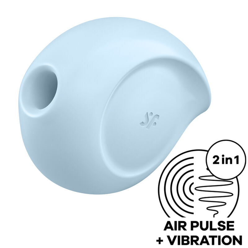 SATISFYER - STIMOLATORE E VIBRATORE A IMPULSI D'ARIA SUGAR RUSH BLU – Stimolatore dell'aria nessuna vibrazione