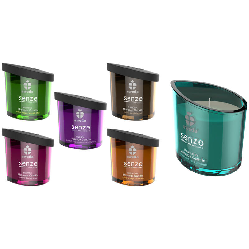 SWEDE - CANDELA DA MASSAGGIO SVIZZANTE SENZE - LIMONE, PEPE, EUCALIPTO – Candele da massaggio – foto 2
