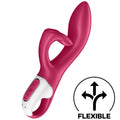 SATISFYER - VIBRATORE EMBRACE ME GSPOT BERRY – Vibratori di coniglio