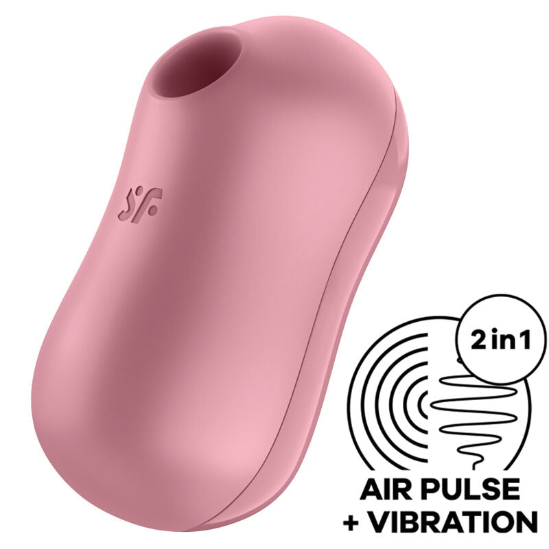 SATISFYER - STIMOLATORE E VIBRATORE D'ARIA PER ZUCCHERO DI COTONE ROSA – Stimolatore dell'aria nessuna vibrazione