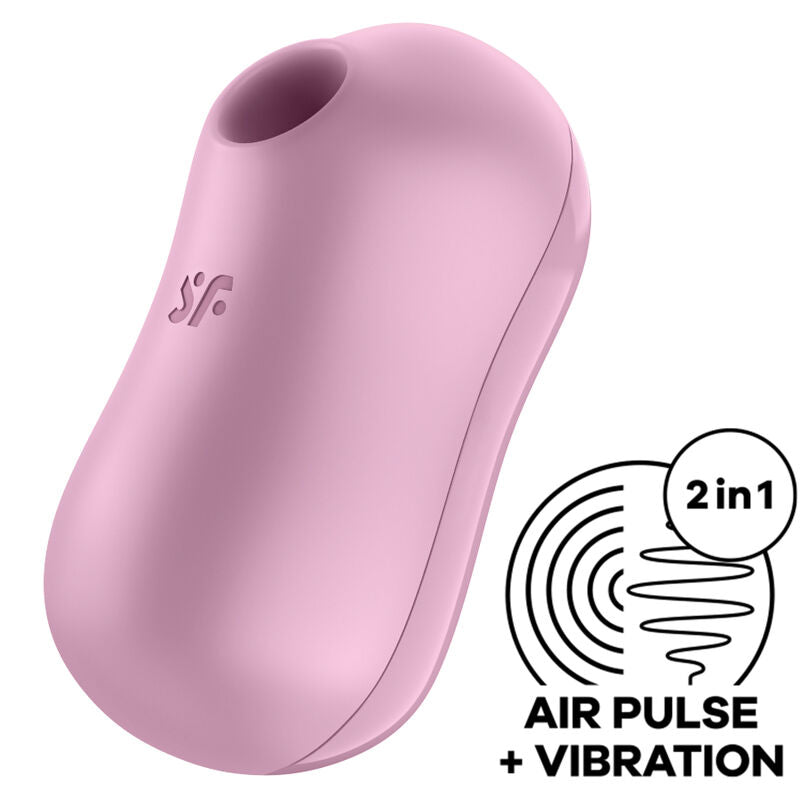SATISFYER - STIMOLATORE E VIBRATORE D'ARIA PER ZUCCHERO COTONE LILLA – Stimolatore dell'aria nessuna vibrazione