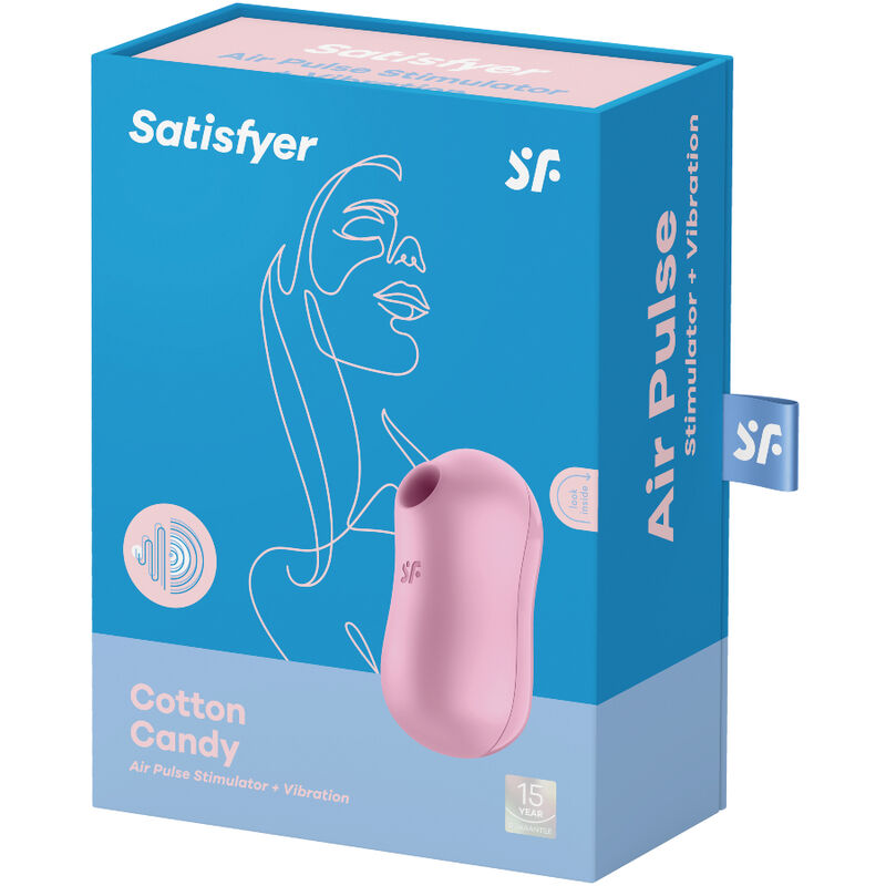 SATISFYER - STIMOLATORE E VIBRATORE D'ARIA PER ZUCCHERO COTONE LILLA – Stimolatore dell'aria nessuna vibrazione – foto 3