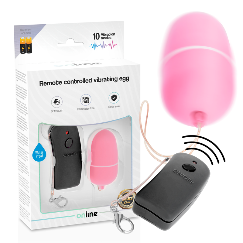 ONLINE - UOVO VIBRANTE CON TELECOMANDO ROSA – Telecomando – foto 2