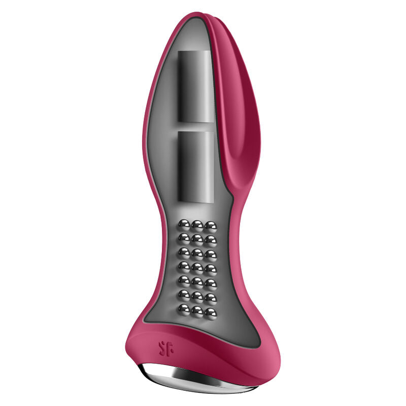 SATISFYER - ROTATOR PLUG 2+ APP VIBRANTE PLUG ROSSO – Vibratori con APP – foto 2