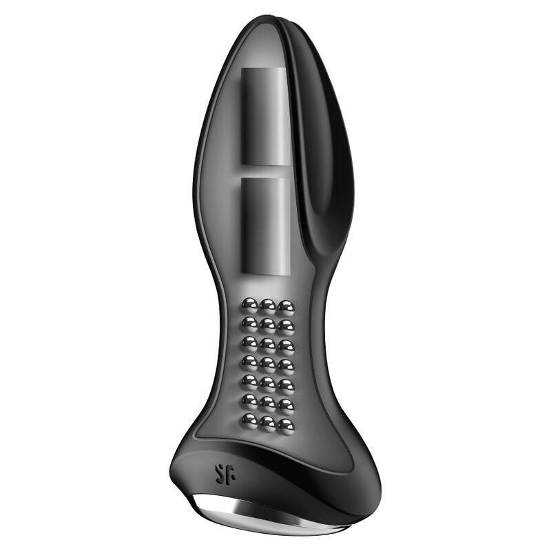 SATISFYER - ROTATOR PLUG 2+ APP VIBRANTE PLUG NERO – Vibratori con APP – foto 2
