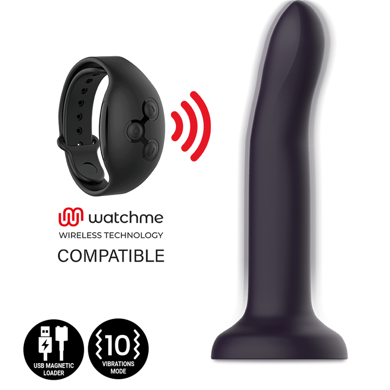 MYTHOLOGY DUMAN MYSTIC DILDO S - VIBRATORE WATCHME COMPATIBILE CON TECNOLOGIA WIRELESS – Telecomando – foto 3