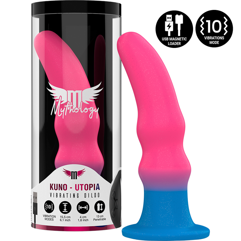 MYTHOLOGY - KUNO UTOPIA DILDO M - VIBRATORE COMPATIBILE CON TECNOLOGIA WIRELESS WATCHME – Telecomando