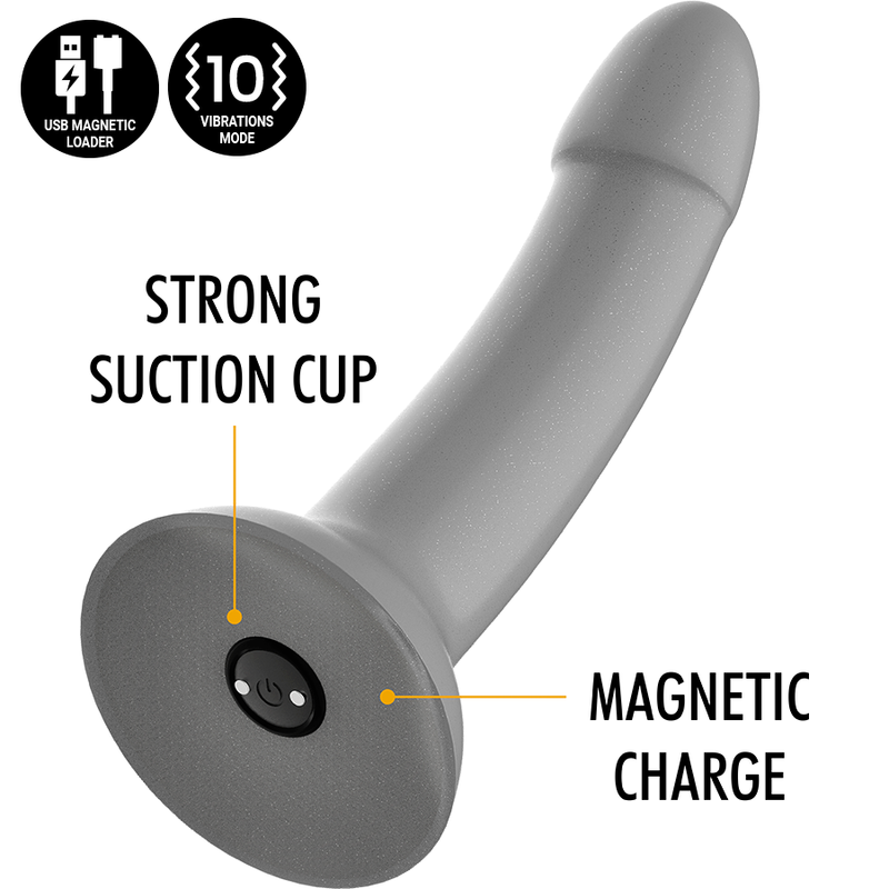 MYTHOLOGY - RUNE MAJESTIC DILDO S - VIBRATORE WATCHME COMPATIBILE CON TECNOLOGIA WIRELESS – Telecomando – foto 2