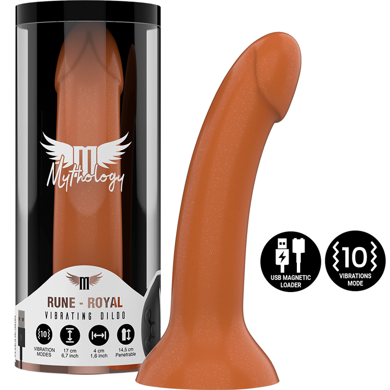 MYTHOLOGY - RUNE ROYAL DILDO M - VIBRATORE WATCHME TECNOLOGIA WIRELESS COMPATIBILE – Telecomando