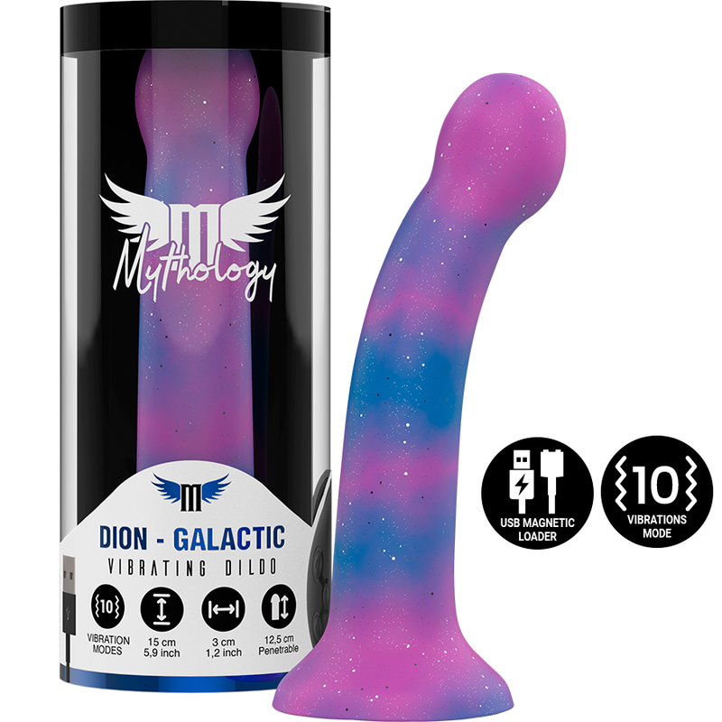 MYTHOLOGY - DION GALACTIC DILDO S - VIBRATORE WATCHME COMPATIBILE CON TECNOLOGIA WIRELESS – Telecomando