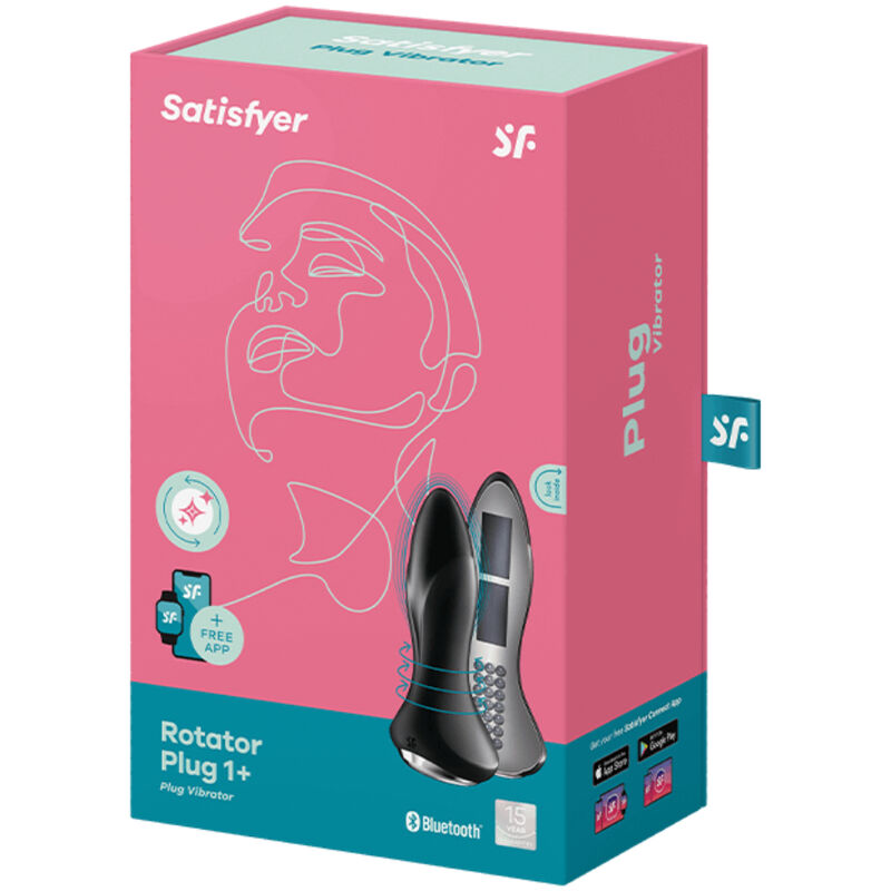 SATISFYER - ROTATOR PLUG 1+ APP VIBRANTE PLUG NERO – Vibratori con APP – foto 5