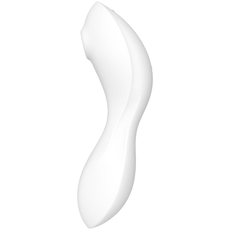 SATISFYER - STIMOLATORE A E VIBRATORE CURVY TRINITY 5 BIANCO – Vibratori con APP – foto 2