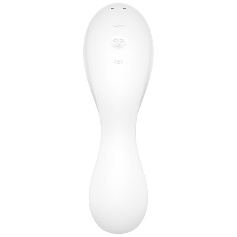 SATISFYER - STIMOLATORE A E VIBRATORE CURVY TRINITY 5 BIANCO – Vibratori con APP – foto 3