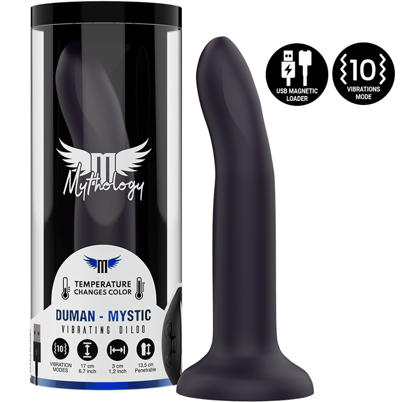 MYTHOLOGY - DUMAN MYSTIC DILDO M - VIBRATORE COMPATIBILE CON TECNOLOGIA WIRELESS WATCHME – Telecomando