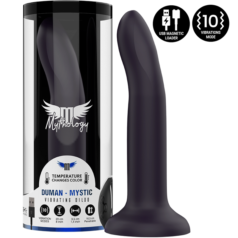 MYTHOLOGY - DUMAN MYSTIC DILDO L - VIBRATORE COMPATIBILE CON TECNOLOGIA WIRELESS WATCHME – Telecomando