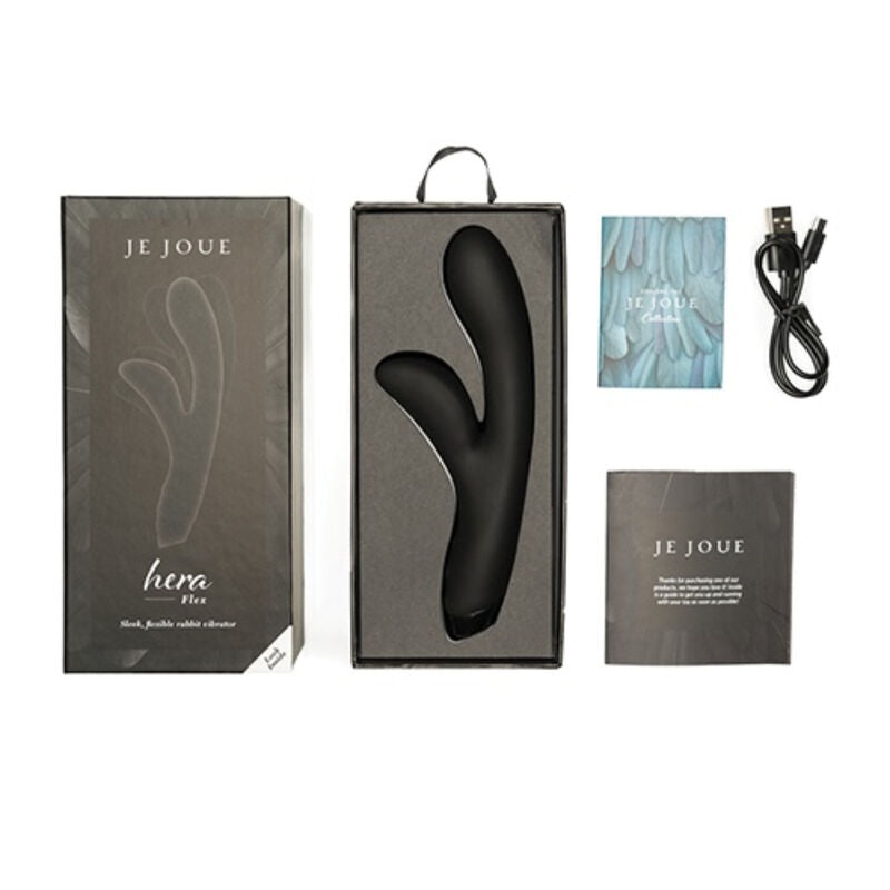 JE JOUE - VIBRATORE HERA FLEX CONIGLIO - NERO – Vibratori di coniglio – foto 4