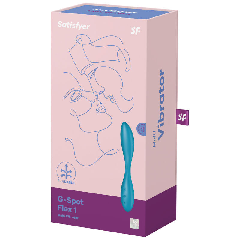 SATISFYER - MULTI VIBRATORE G-SPOT FLEX 1 BLU – Impermeabili al 100%. – foto 4