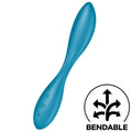 SATISFYER - MULTI VIBRATORE G-SPOT FLEX 1 BLU – Impermeabili al 100%.
