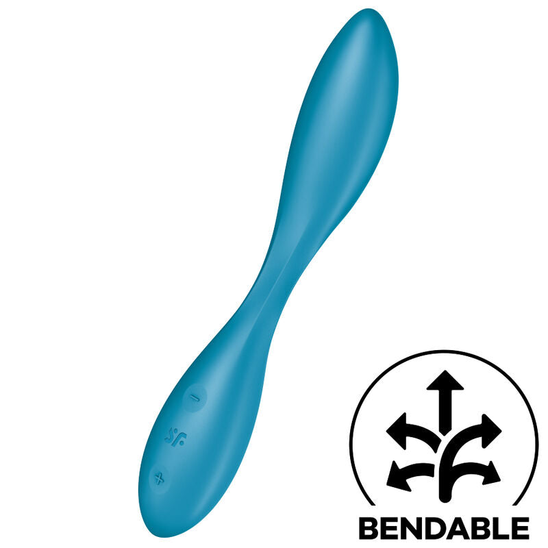 SATISFYER - MULTI VIBRATORE G-SPOT FLEX 1 BLU – Impermeabili al 100%.