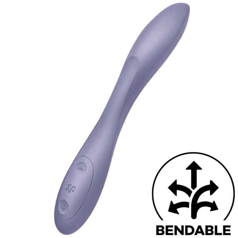 SATISFYER - MULTI VIBRATORE G-SPOT FLEX 2 VIOLA – Impermeabili al 100%.