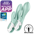SATISFYER - APP VIBRATORE GONFIABILE CONIGLIO AIR PUMP BUNNY 5+ VERDE – Vibratori con APP