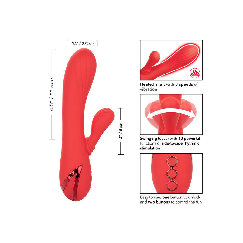 CALEXOTICS - PALISADES ROSSO PASSIONE – Vibratori di coniglio – foto 5