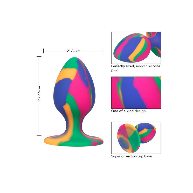 CALEXOTICS - CHEEKY MEDIO TIE-DYE PLUG ANALE – Tappi anali – foto 3