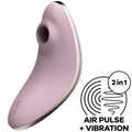 SATISFYER - VULVA LOVER 1 STIMOLATORE E VIBRATORE A IMPULSI D'ARIA VIOLA – Stimolatore dell'aria nessuna vibrazione