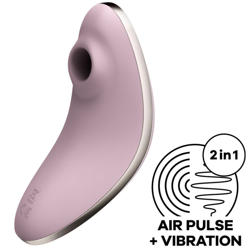 SATISFYER - VULVA LOVER 1 STIMOLATORE E VIBRATORE A IMPULSI D'ARIA VIOLA – Stimolatore dell'aria nessuna vibrazione