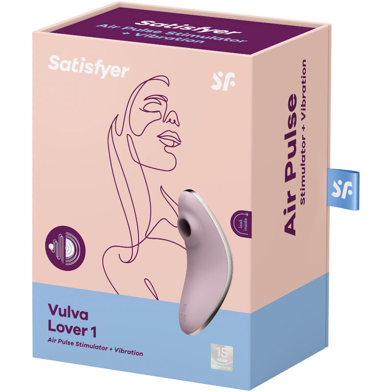 SATISFYER - VULVA LOVER 1 STIMOLATORE E VIBRATORE A IMPULSI D'ARIA VIOLA – Stimolatore dell'aria nessuna vibrazione – foto 4
