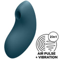 SATISFYER - STIMOLATORE E VIBRATORE A IMPULSI D'ARIA VULVA LOVER 2  BLU – Stimolatore dell'aria nessuna vibrazione