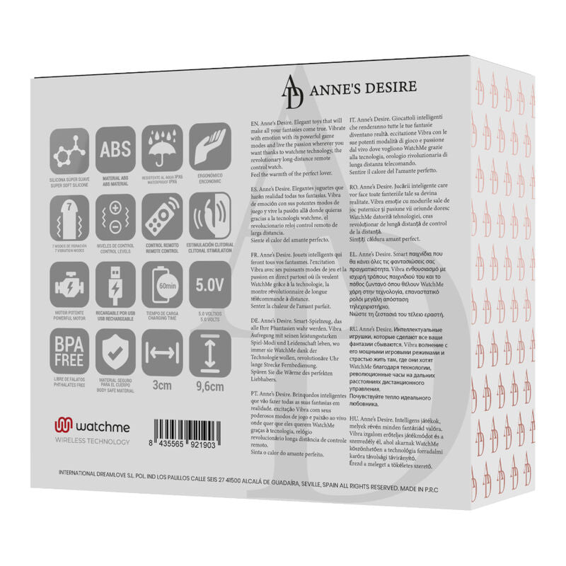 ANNE'S DESIRE - PANTY PLEASURE TECNOLOG A WATCHME NERO – Telecomando – foto 14