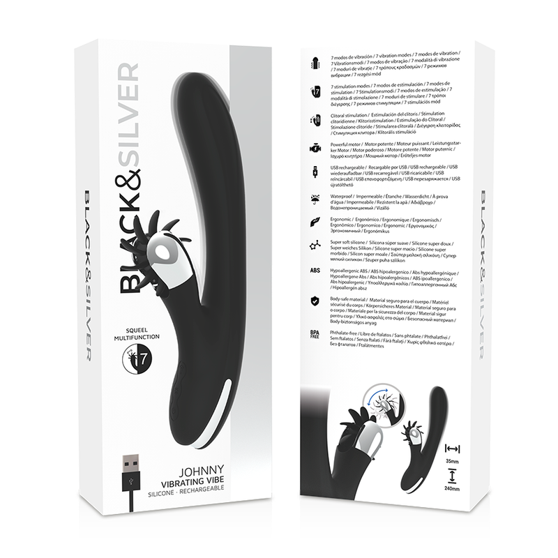 BLACK&SILVER - VIBRA VIBRANTE BUNNY JOHNNY – Rotatori vibranti – foto 8