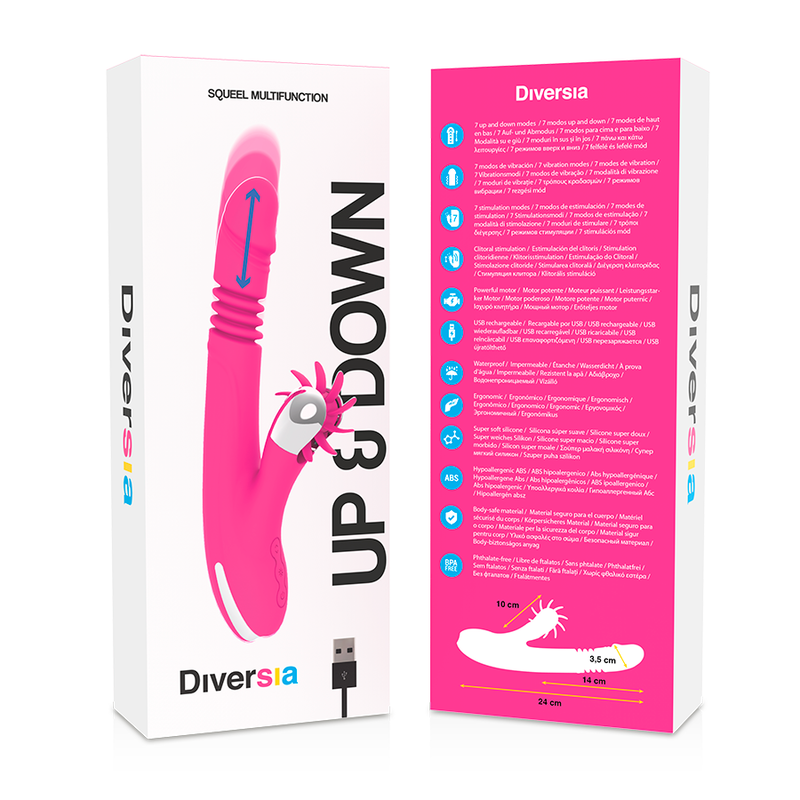 DIVERSIA - CONIGLIO SU E GIÙ 24 CM – Rotatori vibranti – foto 9