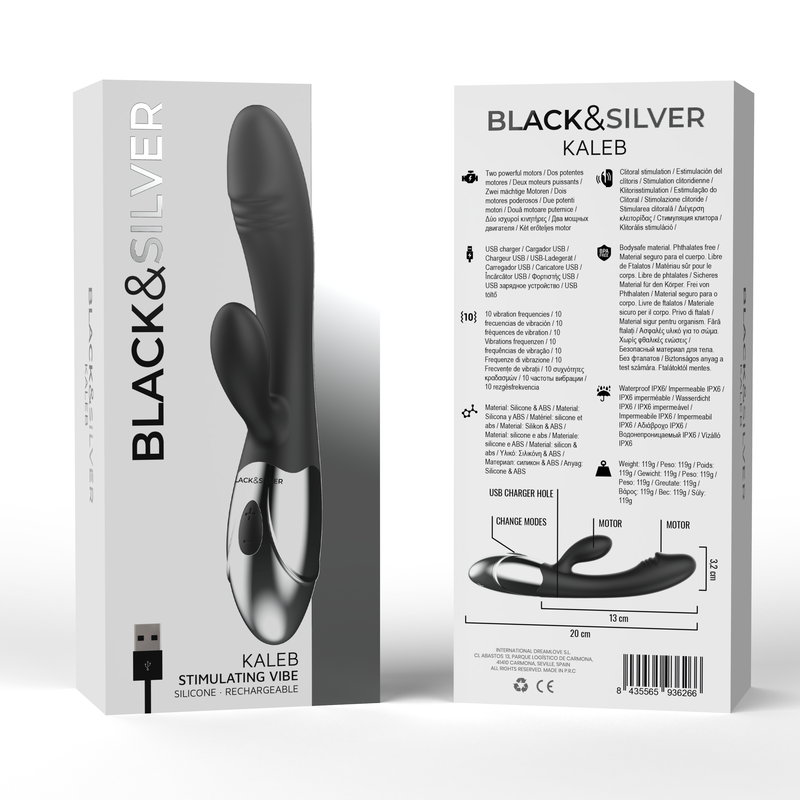BLACK&SILVER - VIBRA STIMOLANTE KALEB – Rotatori vibranti – foto 6