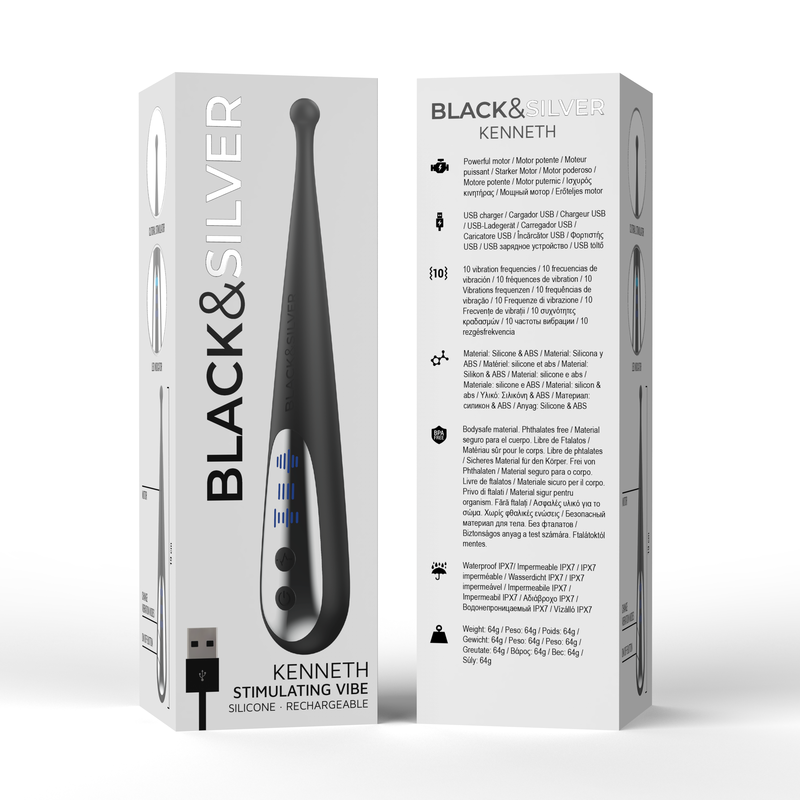 BLACK&SILVER - VIBRA STIMOLANTE KENNETH – Per il clitoride – foto 6