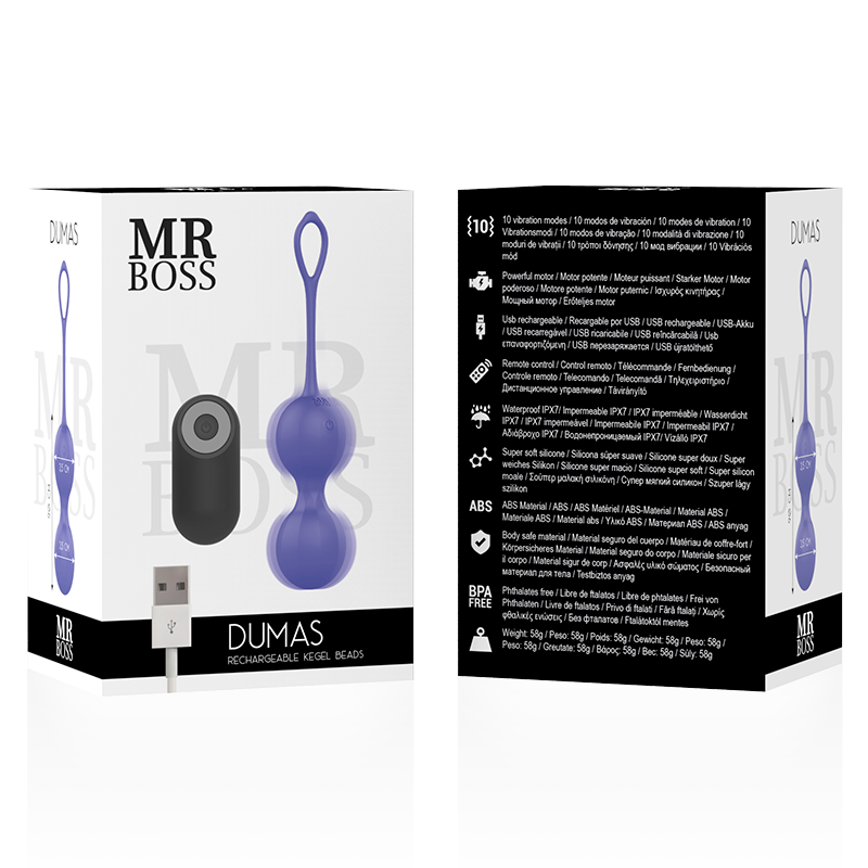MR BOSS - DUMAS PERLINE KEGEL VIBRANTI TELECOMANDO – Telecomando – foto 3