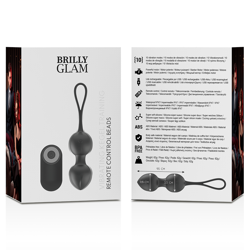 BRILLY GLAM - VIBRIERENDE KEGELPERLEN FERNBEDIENUNG – Telecomando – foto 9