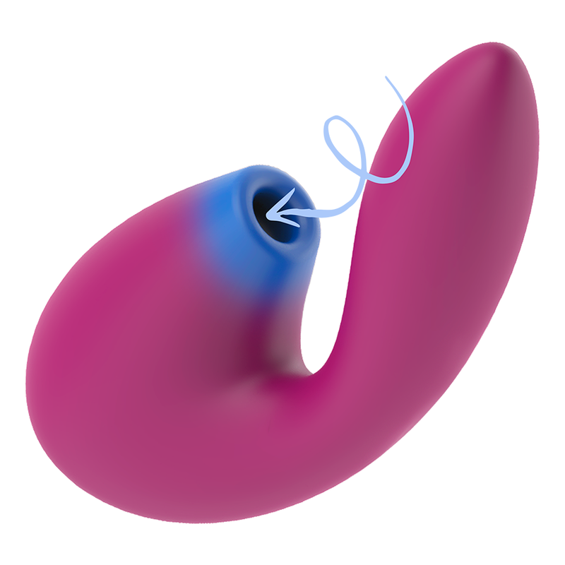 COVERME - VIBRATORE ASPIRATORE CLITORIDEO E POTENTE VIBRATORE PER IL PUNTO G – Stimolatore dell'aria nessuna vibrazione