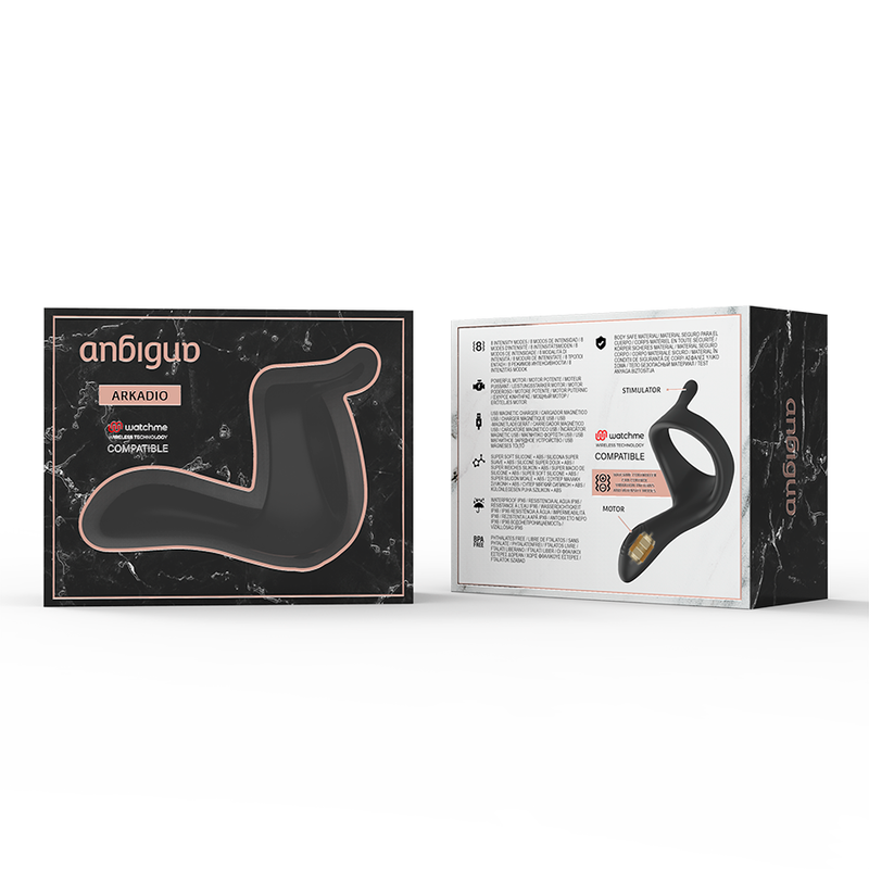 ANBIGUO - ARKADIO STIMOLATORE DEL GLANDE E DEL PERINEO COMPATIBILE CON TECNOLOGIA WIRELESS WATCHME – Telecomando – foto 13