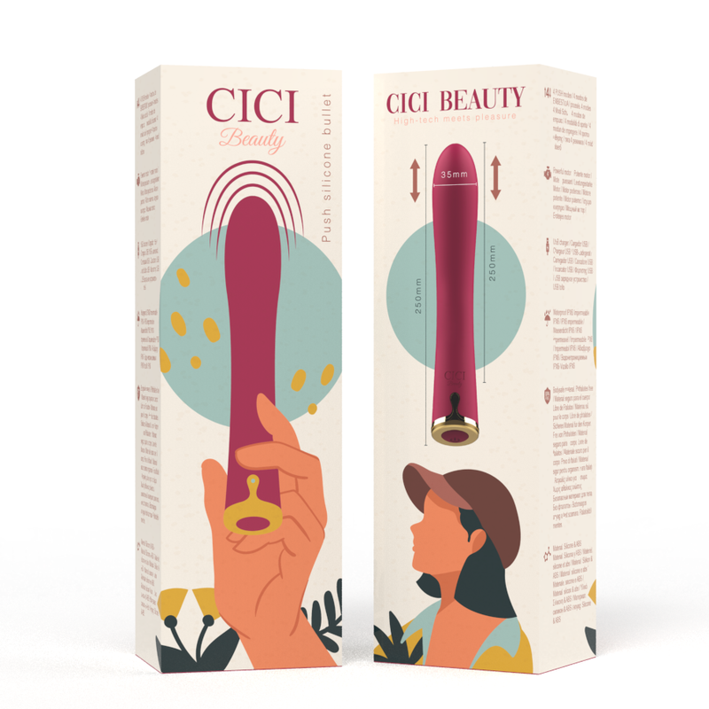 CICI BEAUTY - PREMIUM SILICONE PUSH BULLET – Proiettili vibranti – foto 7