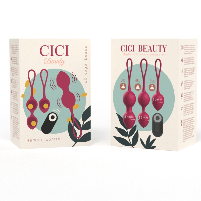 CICI BEAUTY - PREMIUM SILICONE 3 PERLINE VIBRANTI KEGEL TELECOMANDO – Telecomando – foto 5